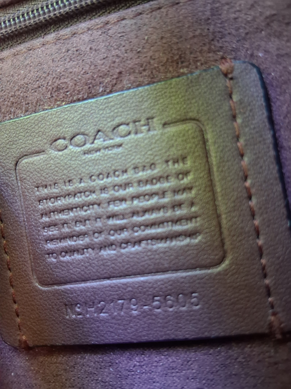 Authentic COACH Georgie Shoulder Bag in Signature Canvas - #5605 - Vintage Look - Picture 6 of 14